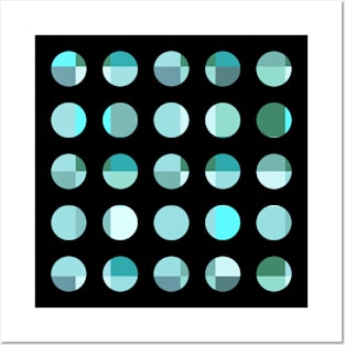 Abstract Geometric Dots Pattern Posters and Art